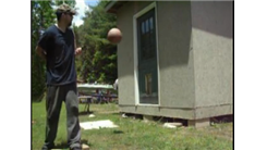 Most Behind-The-Back Bounces On The Side Of Building From Six Feet Away In 30 Seconds
